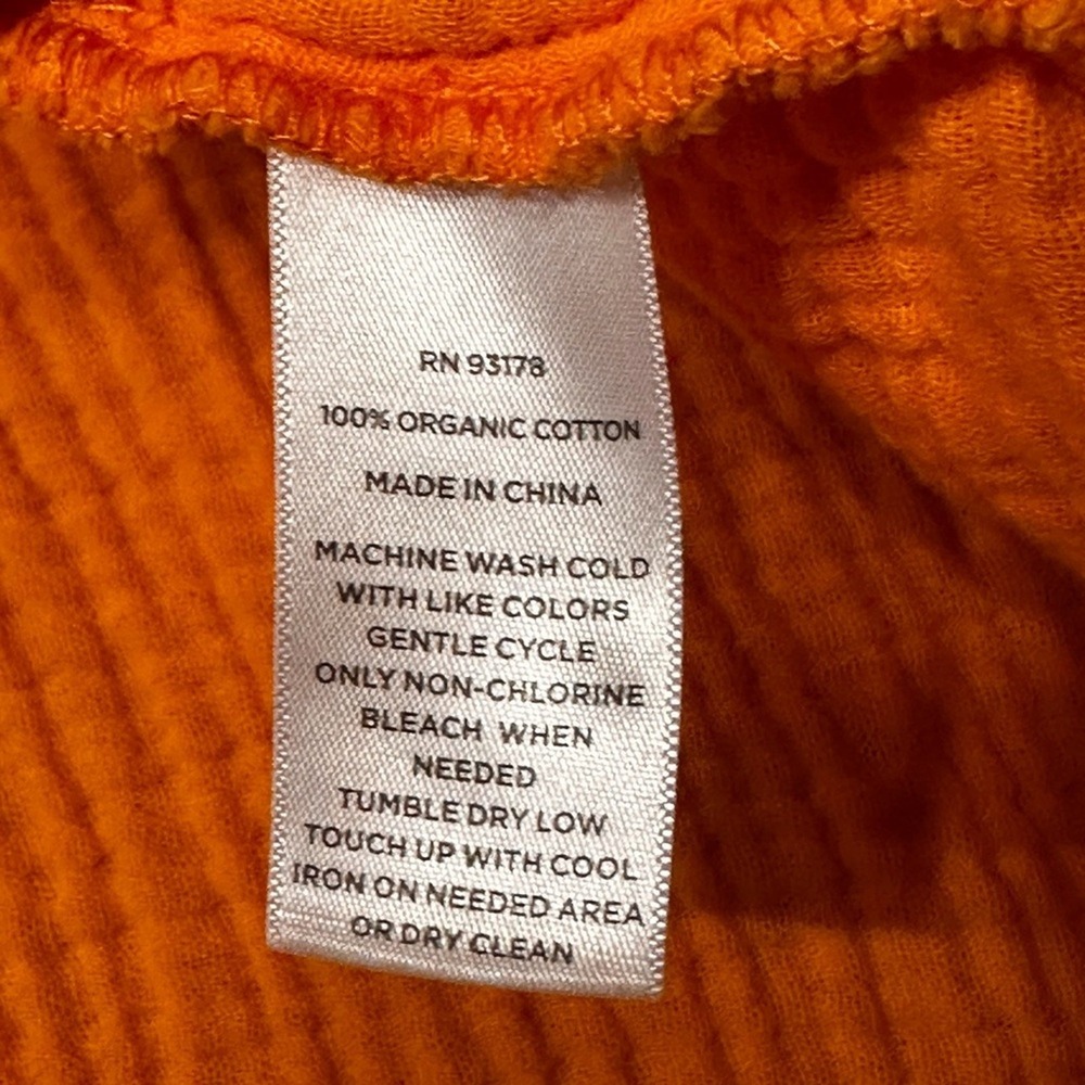 Magaschoni Size Medium Tumeric Flowy‎ 100 Organic Cotton Gauze mini dress - Picture 10 of 14
